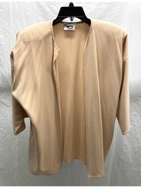 Zoran Tan Striped Light Open Jacket One Size
